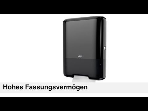 Artikelvideo 1 für TORK Papierhandtuchspender Elevation H3 Classic 553008 schwarz Kunststoff, Artikelnummer 259994