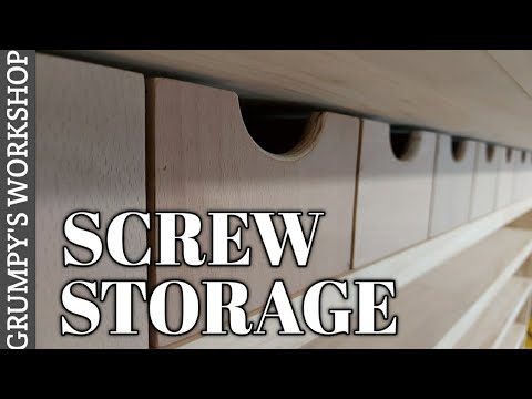 storage boxes/drawers for screws