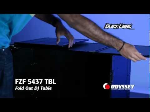 Fold-0ut DJ Table Stand: Black Label™ Series FZF5437TBL by Odyssey