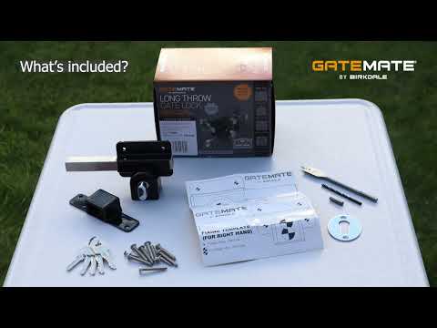 Slide 8 - GATEMATE® EURO LONG THROW LOCK - 2 3/4" 70MM DOUBLE LOCKING (video)