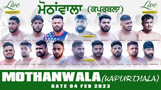 Mothanwala (Kapurthala) Kabaddi Tournament 04 Feb 2023