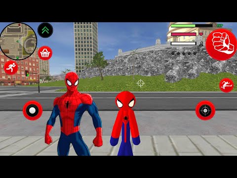 Superhero Spider Stickman Game - The Amazing Spider-Stickman Rope Hero #2 - Android Gameplay