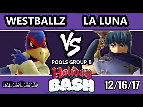 Holiday Bash SSBM - MSF | La Luna (Marth) VS G2 | Westballz (Falco) - Melee Pools