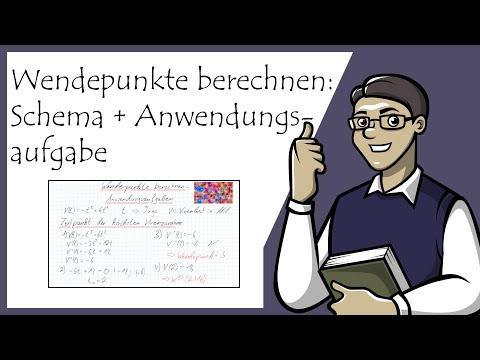 6 Wendepunkte berechnen + Beispiel mit Anwendungsaufgabe
