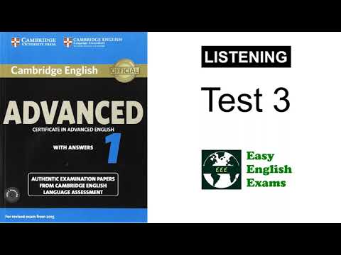 [EEE] Cambridge C1 Advanced 1 - Listening Test 3 - CAE (ver2015)
