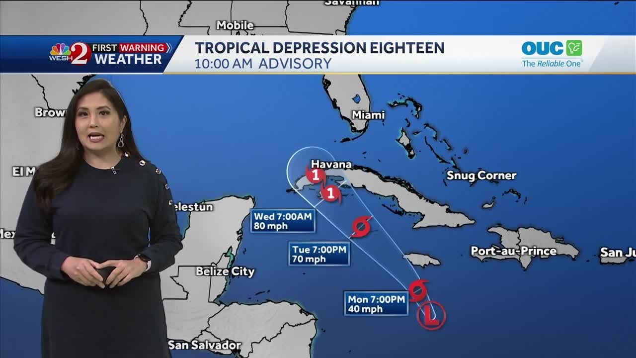 Tropical Depression 18 to gain strength, become Tropical Storm Rafael today