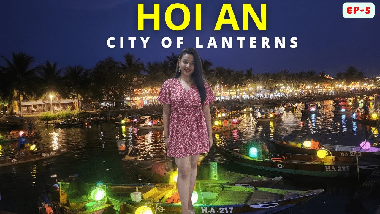 A tourist explores Hoi An's charm before visiting Quan Cong Temple, admiring its ornate design and tranquility.