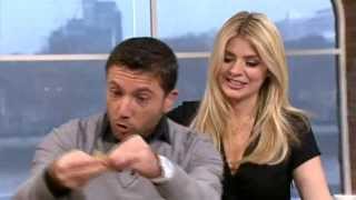 Gino talks about his italian sausage and says turd - This Morning 28th February 2012