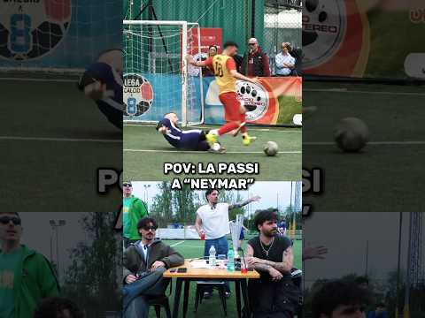 QUANDO LA PASSI A “NEYMAR”😂 #calcio #shorts