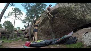 Video thumbnail of Fonteneblístico, 7b+ (sit). Albarracín