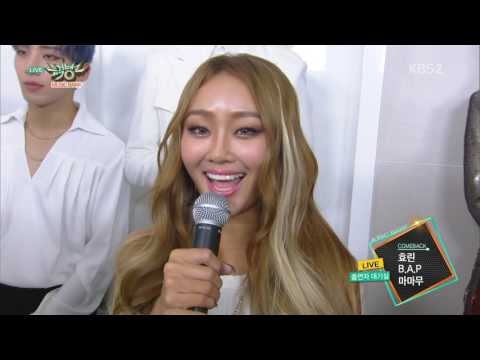 효린 & B.A.P & 마마무 - 출연자 대기실 (161111)