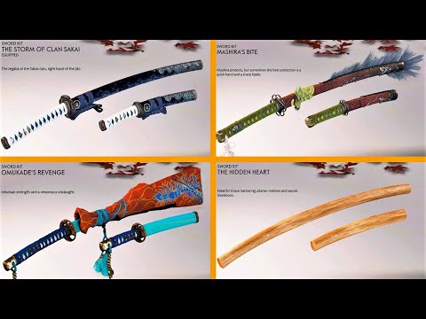 Ghost of Tsushima: Director's Cut | All Sword Kits in 4K Showcase
