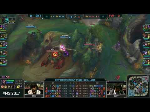 [MSI 2017 - Ngày 20 5] SKT vs FW Highlights game 1:Bán kết SK Telecom T1 vs Flash Wolves