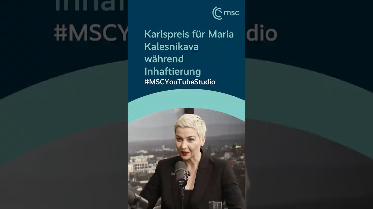 @karlspreis während Inhaftierung - Maria Kalesnikava