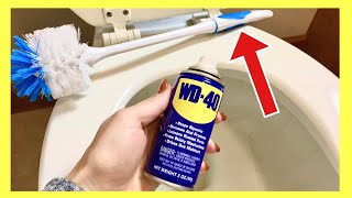 The TRUTH About WD 40 vs TOILET for Cleaning!! (The One TRICK Everyone Should KNOW!) | Andrea Jean