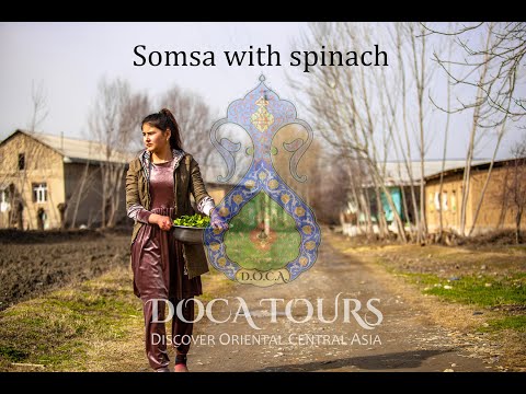 Somsa with spinach | Uzbek tandoori samsa