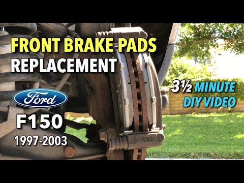 Ford F150 Front Brake Pads Replacement 1997-2003 - 3 1/2 Minute DIY Video