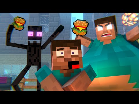 Fat Herobrine - Cursed Minecraft Animation Compilation