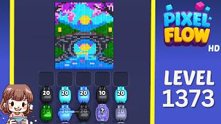 Pixel Flow Level 1373 Solution Walkthrough