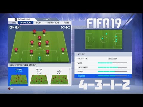 Fifa 19 Best Formation (4-3-1-2) Tutorial - Best Custom Tactics & Instructions & More!!