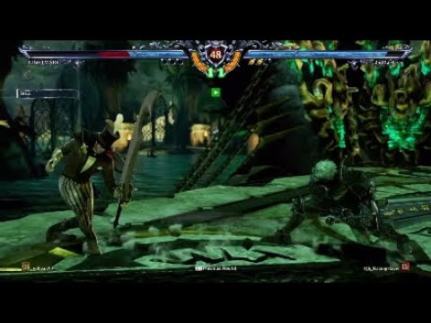 SOULCALIBUR 6 Siegfried style gameplay 2nd Rajang slayer VS Raging ring master.Strong hold found.
