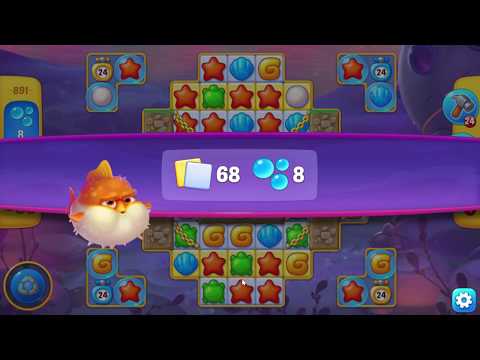 Fishdom 891 Super Hard Level - NO BooSTERS
