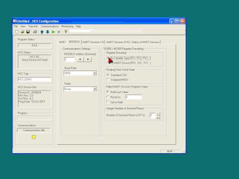 Hcs Configuration Software Tutorial Modbus Tab