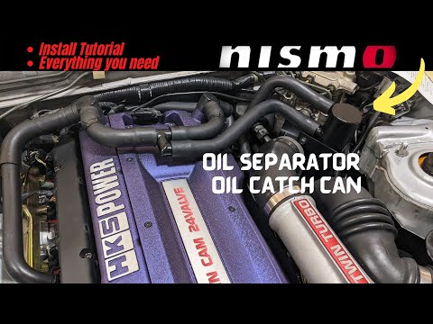 Nismo Oil Separator Install RB26dett oil catch can tutorial