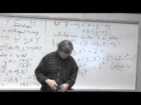 Functional Analysis - Lecture 10 - UCCS MathOnline