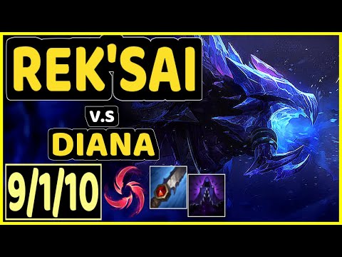 4LAN (REK'SAI) vs DIANA - 9/1/10 KDA JUNGLE GAMEPLAY - BR Ranked DIAMOND