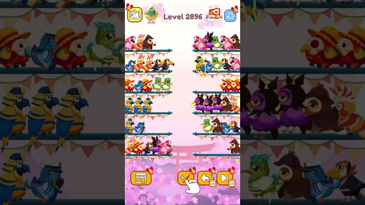 Bird Sort Color Level 2896