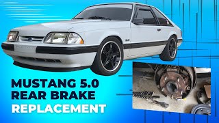 Mustang 5.0 Rear Brakes Replacement of Brake Drums, Wheel Cylinders,  Brake Shoes, Ford 1989 Foxbody