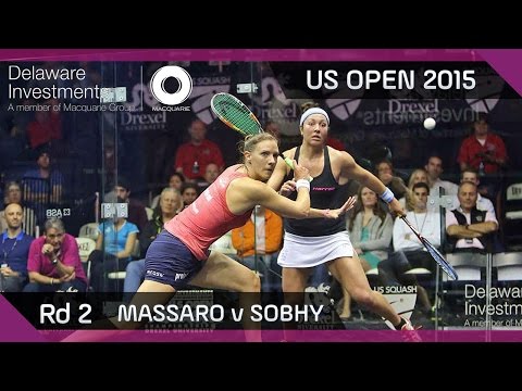 Squash: Delaware Investments US Open 2015 - Rd 2 Highlights - Massaro v Sobhy