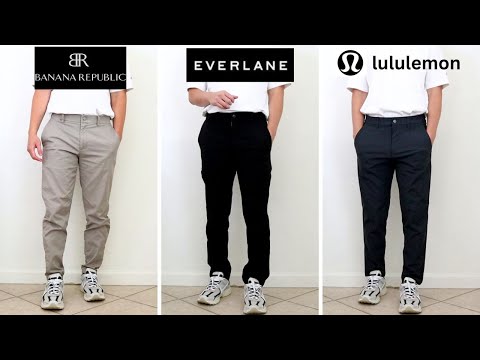 BEST $100 Performance Chino Pants for Work??? Banana Republic vs Everlane vs Lululemon