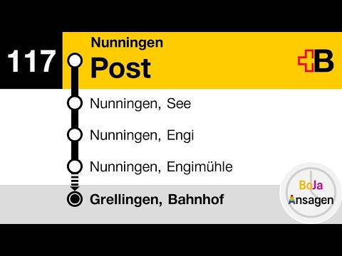 Postauto Ansagen | 117 Nunningen - Grellingen | BoJa Ansagen
