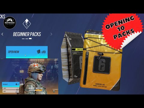 Opening 10 Beginner Packs Rainbow six siege