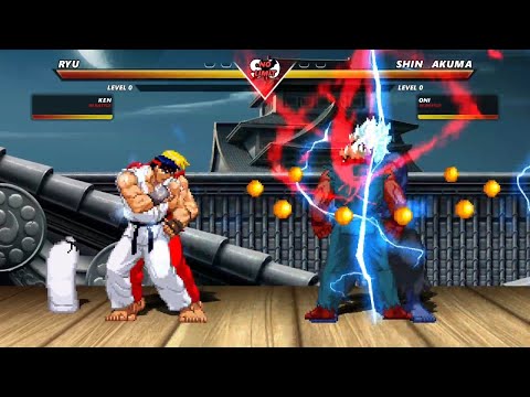 ICE POWER RYU & FIRE POWER KEN vs SHIN AKUMA & ONI - Highest Level Incredible Epic Fight!