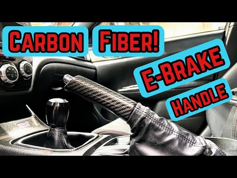 Carbon Fiber E Brake Handle - How To Install Subaru WRX STI 2008-2022 OE Style OLM SubiSpeed