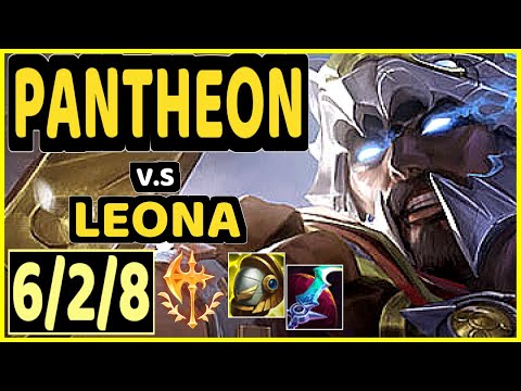 AMAZING (PANTHEON) vs LEONA - 6/2/8 KDA BOTTOM SUPPORT GAMEPLAY - EUW Ranked MASTER