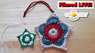 Christmas Star Projects - December 2, 2024 - Live Crochet Workshop - Jayda InStitches
