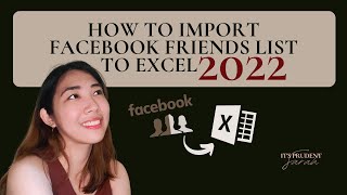 How to import Facebook Friends List to Excel 2022