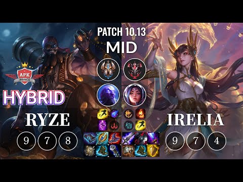 APK HyBrid Ryze vs Irelia Mid - KR Patch 10.13