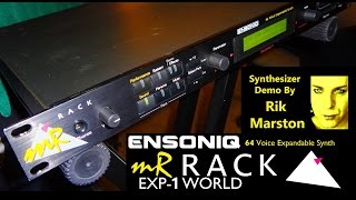 Video thumbnail for Ensoniq MR Rack 2017 EXP-1 The Real World Expansion Synthesizer Synth Rik Marston by Rik Marston Official