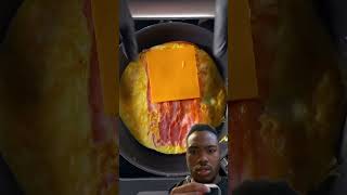 BACON EGG &amp; CHEESE #youtubeshorts #shorts #bacon #cheese #eggs #food #cooking #sandwich