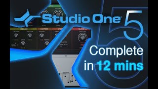 Studio One 5 - Tutorial for Beginners in 12 MINUTE