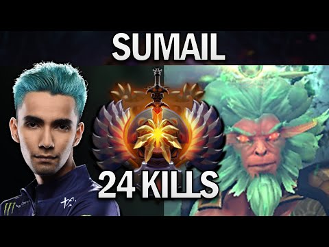SUMAIL MONKEY KING WITH 24 KILLS - DOTA 2 7.28 GAMEPLAY