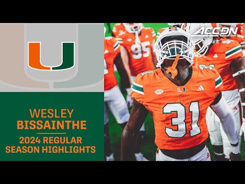 Wesley Bissainthe 2024 Regular Season Highlights | Miami Linebacker
