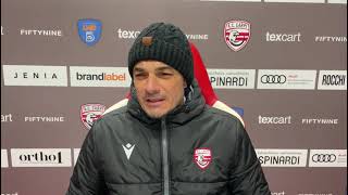 VIDEO. CARPI: IL COMMENTO DI MISTER MATTEO CONTINI DOPO LA VITTORIA SULL’AGLIANESE