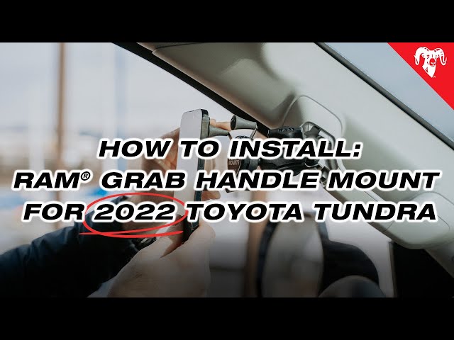 RAM® X-Grip® Large Phone Mount with Grab Handle & A-Pillar M6 Bolt Base