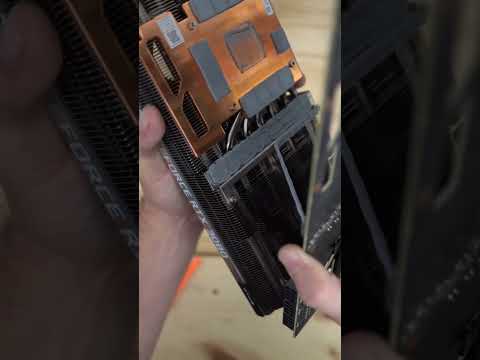 Evga 3080 thermal pad replacement #pcsetup #pcrepair #pctips #pcfix #pcrepair